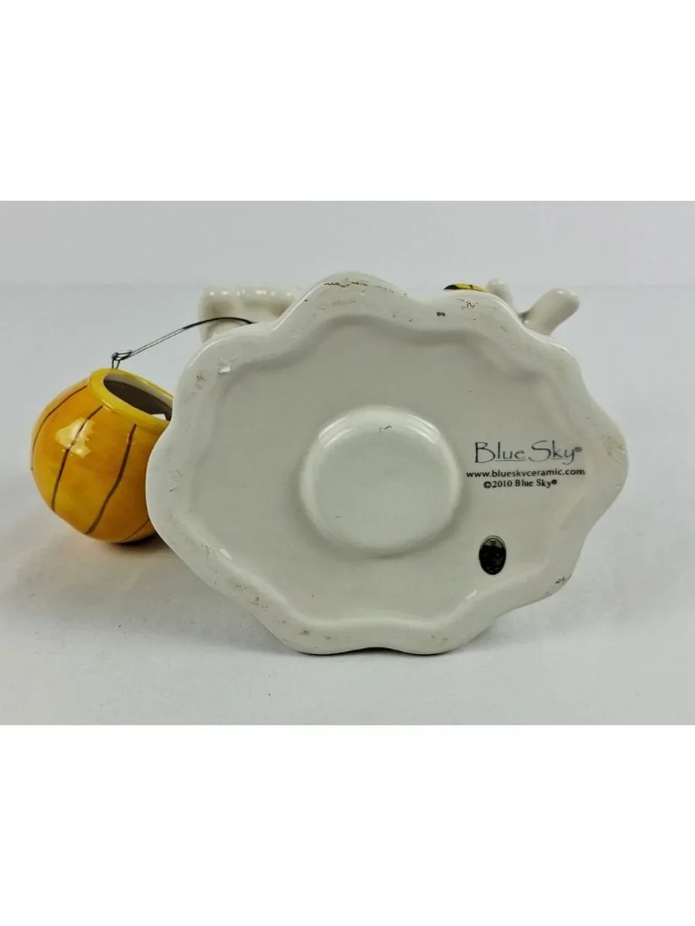 Blue Sky Ceramics Halloween Ghost Jack-O-Lantern Tealight Candle Holder